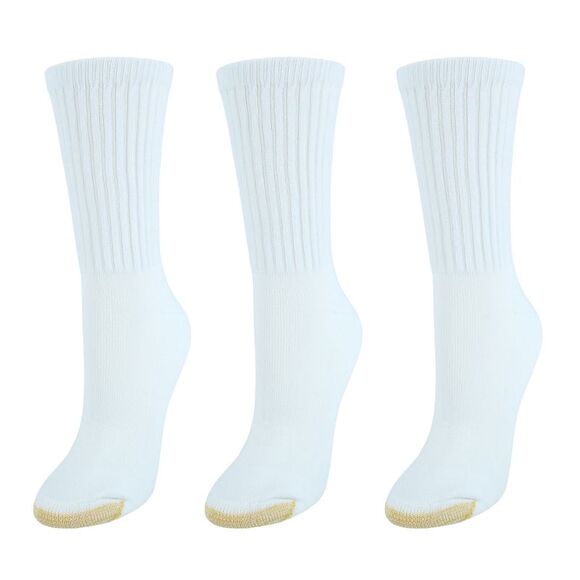 Gold Toe Women's Extended Size AquaFX Crew Socks (3 Pair Pack) - Picture 2 of 2